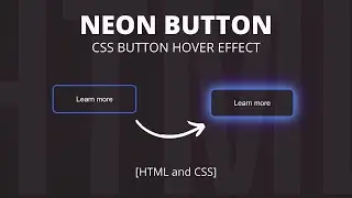 Neon Light Button Animation Effects on Hover | CSS Button Hover Effect | 
