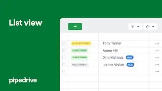 List view | Custom filters and bulk editing
