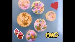Making miniature cupcakes and ice-creams