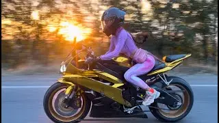 Золотая Yamaha R6 и золотая bmw e60 | Эстетика| трейлер| Ride it