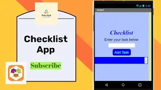 Checklist App on MIT App Inventor