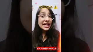 CA Final in Nov'23 #castudents #icaica
