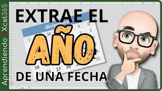 Como Extraer el AÑO de una Fecha en Excel #funciones