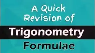 trigonometry quick revision of formula| mathematics| trigonometry| trigonometry formula|RK