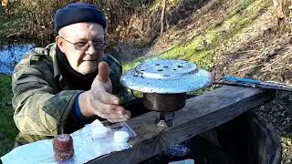 Спиртовая горелка из армейского сухпайка