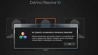 DaVinci Resolve 10 Решение проблемы - что делать, если программа прекращает работу