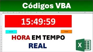 Mostrar Hora Atual em Célula do Excel em Tempo Real | TODOS OS DETALHES
