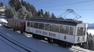 Rigibahn im Winter, zwischen Staffel und Kulm