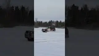mitsubishi pajero sport. ice drift..   4x4 winter fun