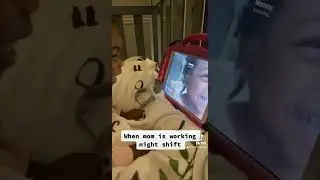 When Mom is working night shift #toddler #baby