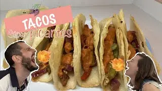 TACOS PICANTES. |RECETA FACIL DE TACOS| |TORTITAS CASERAS| |RECETA PARA LOS AMANTES DEL PICANTE|