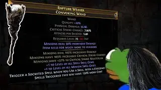 Crafting Triple Fractured Minion Wand in Graveyard | PoE 3.24 Necropolis League