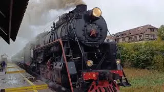 Прибытие поезда. Рускеальский экспресс. Осень 2023