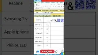 QR Code Excel