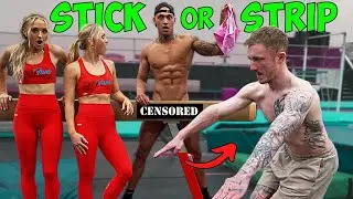 STICK or STRIP Gymnastics Challenge ft The Rybka Twins
