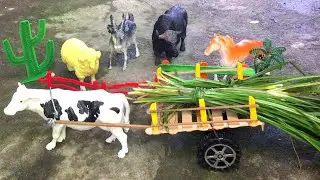 Cow cart , toy animals | homemade cow cart | animais de fazenda | wethinkio cart