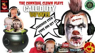 COD:WW2 with THE CANNIBAL CLOWN! Viewers ROAST Trolls! (EVIL DJ-YT,Twitch,Mixer)