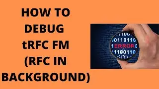 How to debug RFC in Background Task