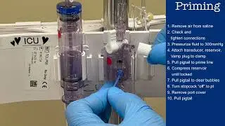 Priming Arterial Line Tubing using the Edwards Truwave with Vamp Plus