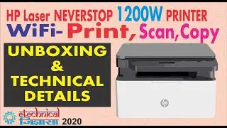 Hp Neverstop 1200w Laser Tank wifi Printer cum scanner | Unboxing &  installation
