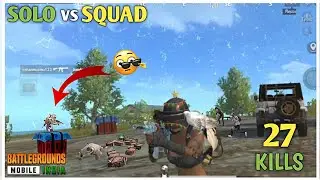27 KILLS INTENSE GAMEPLAY🔥 - Solo vs squad - Pubg mobile lite