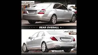 แปลงโฉมข้ามบอดี้ S-Class W221 เป็นโฉมใหม่ W222 Maybach Style