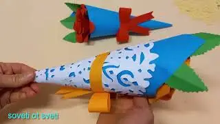 Делаем ПОДАРОК для МАМЫ. Цветы из БУМАГИ. Поделки с детьми