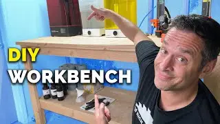 How to Make a Workbench out of 2x4s (it's REALLY Easy) + FREE PLANS!