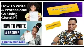 How to Create a Resume in 1 Minute using ChatGPT | Resume Kaise Banaye | CV Format for Job