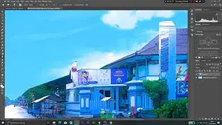 speed art - anime background