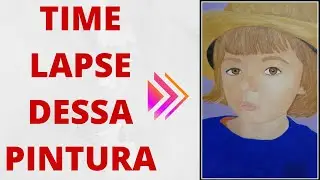 Pintura do retrato da Theodora - Speed paint - Acrylic portrait painting - time lapse