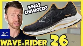 Is the THICKER midsole worth the upgrade?? Mizuno Wave Rider 26 Review | Enerzy Foam |