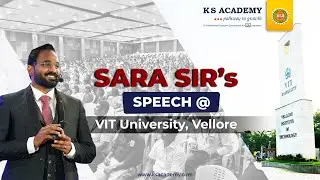 Sara sir's latest speech at VIT University
