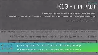 למדא - חזקים בבטון - קטע מתוך הקורס קונסטרוקציות בטון פרק 1 - מבוא -  שיעור 13   תמירויות K13