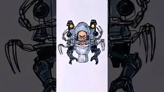stickman to new enemy professor scientist toilet speed drawing #shorts #drawing #skibiditoilet