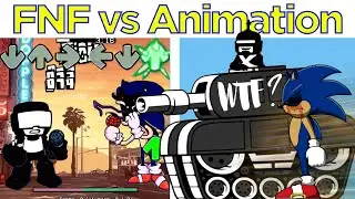Friday Night Funkin' VS Tankman & Sonic EXE Animation | Run Sonic Run! (FNF Mod/Fake Evil Sonic)