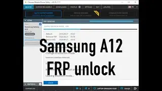 Samsung A125F FRP unlock