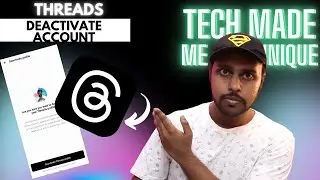 How to deactivate account on threads | how to delete threads account | instagram threads
