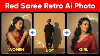 Trending Ai Retro Style Vintage Photo Editing Prompts | Google Gemini Ai Saree Viral Photo Editing