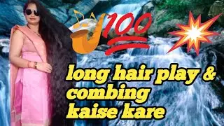 long hair Play in uttarakhand woman