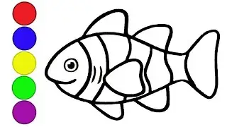 Drawing of a fish | How to draw a Fish