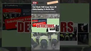 Fact Check: FAKE Image Shows UK Police Kneeling To Muslim Men