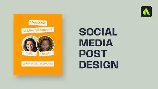 Simple Social Media Post Design || Artboard Studio Tutorial