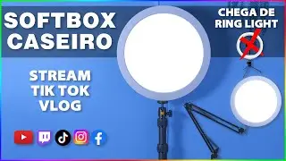 SOFTBOX CASEIRO MUITO MELHOR QUE RING LIGHT ! ( KEY LIGHT )