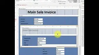 How to Create/Design Sale Invoice Master and Detail Data in Single Form of MS ACCESS