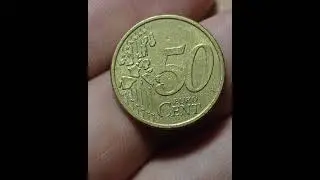 монета 50 euro cent 100 000 рублей 