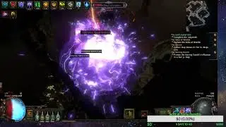 path of exile my CI voltaxic burst doing a map