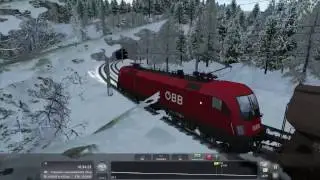 Microsoft Train Simulator 2016 - спускаем песок с горы, проезд на красный и авария