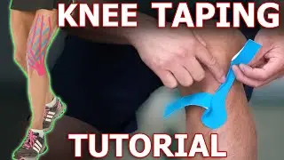 How To Tape Your Knee | Runner's Knee | Kinesiotape Ktape Rocktape Taught By Physical Therapist