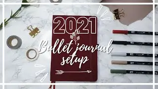2021 Bullet journal setup